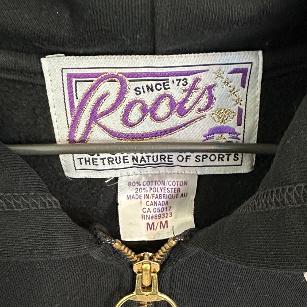 Roots Men’s Black Park City Zip Up Hoodie - Picture 2 of 5